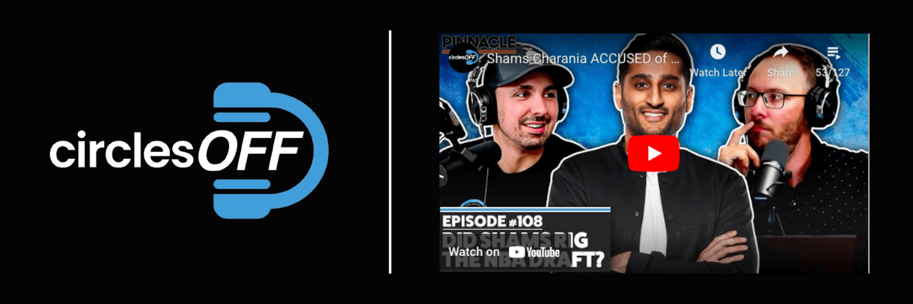 This article reviews Circles Off Episode 108 - Shams Charania ACCUSED of RIGGING NBA Draft Od, and covers a wide range of topics related to professional sports betting, winning bettors, and the sports betting industry. Click in to learn more about the episode!