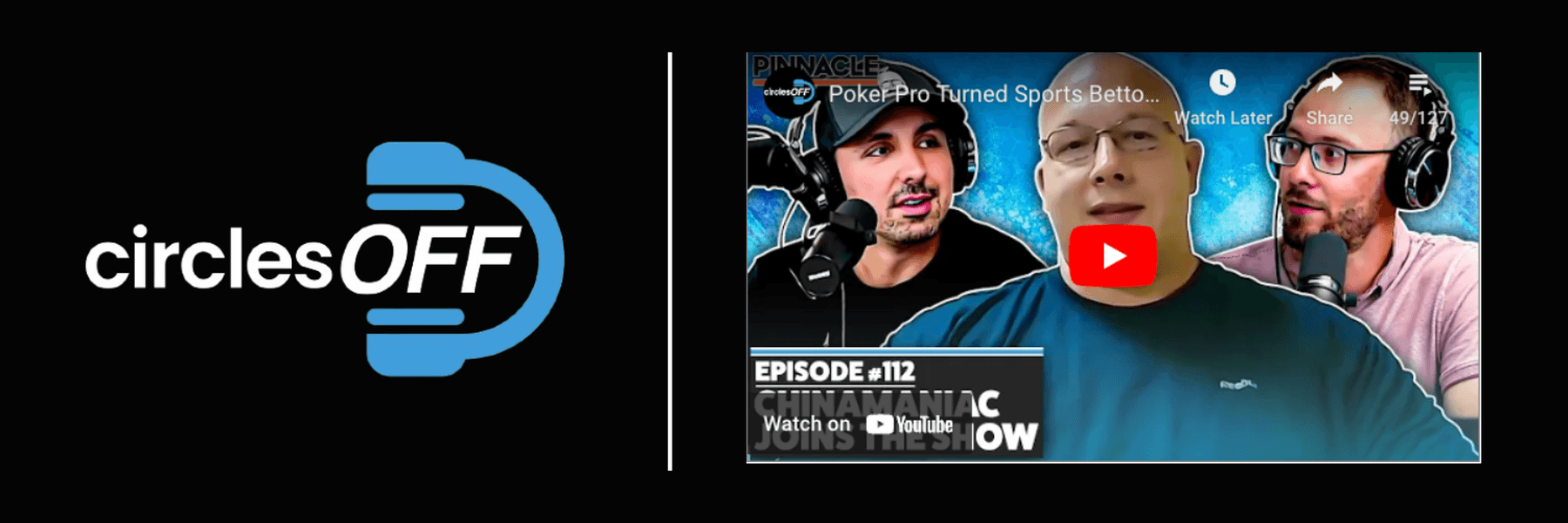 This article reviews Circles Off Episode 112 - Poker Pro Turned Sports Bettor, and covers a wide range of topics related to professional sports betting, winning bettors, and the sports betting industry. Click in to learn more about the episode!