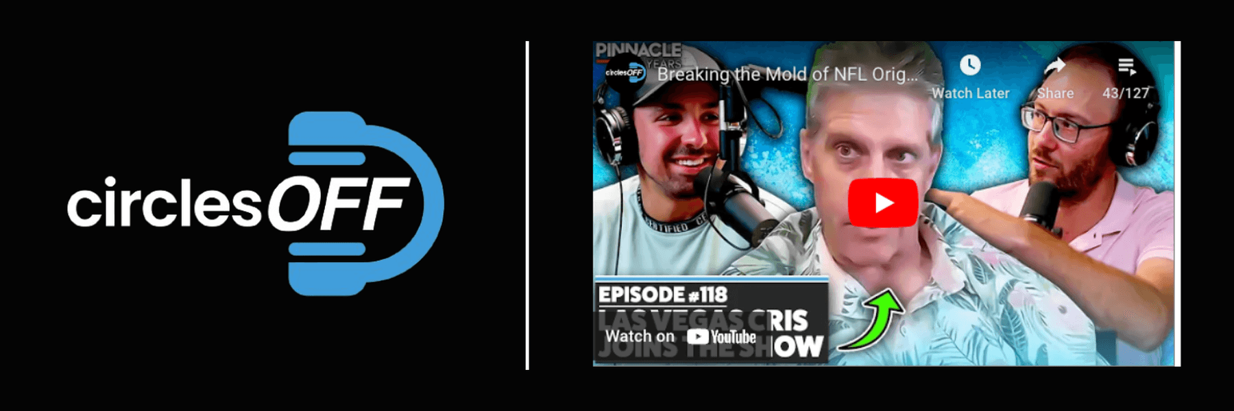 This article reviews Circles Off Episode 118 - Breaking the Mold of NFL Originating, and covers a wide range of topics related to professional sports betting, winning bettors, and the sports betting industry. Click in to learn more about the episode!