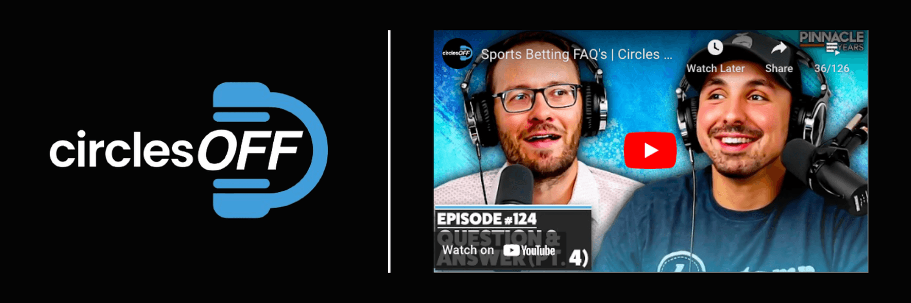 This article reviews Circles Off Episode 124 - Sports Betting FAQ's, and covers a wide range of topics related to professional sports betting, winning bettors, and the sports betting industry. Click in to learn more about the episode!