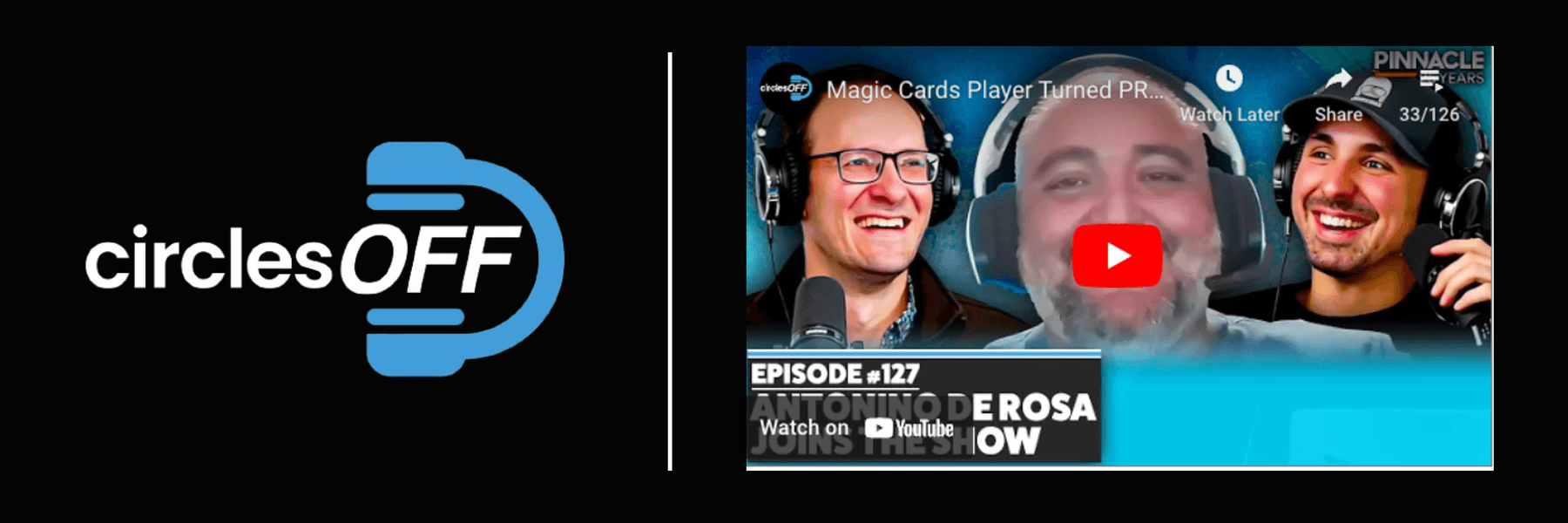 This article reviews Circles Off Episode 127 - Magic Cards Player Turned PRO SPORTS BETTOR, and covers a wide range of topics related to professional sports betting, winning bettors, and the sports betting industry. Click in to learn more about the episode!