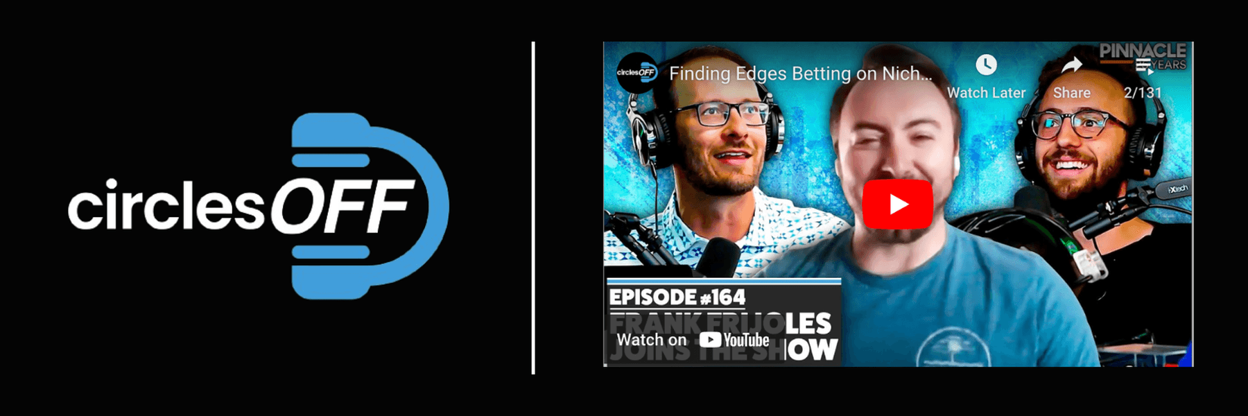 This article reviews Circles Off Episode 164 - Finding Edges Betting on Niche Sports, and covers a wide range of topics related to professional sports betting, winning bettors, and the sports betting industry. Click in to learn more about the episode!