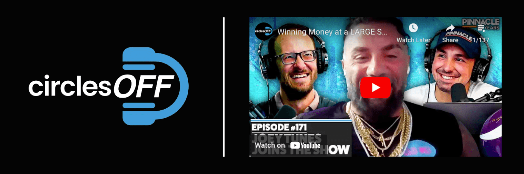 This article reviews Circles Off Episode 171 - Winning Money at a LARGE SCALE on NFL and CFB, and covers a wide range of topics related to professional sports betting, winning bettors, and the sports betting industry. Click in to learn more about the episode!