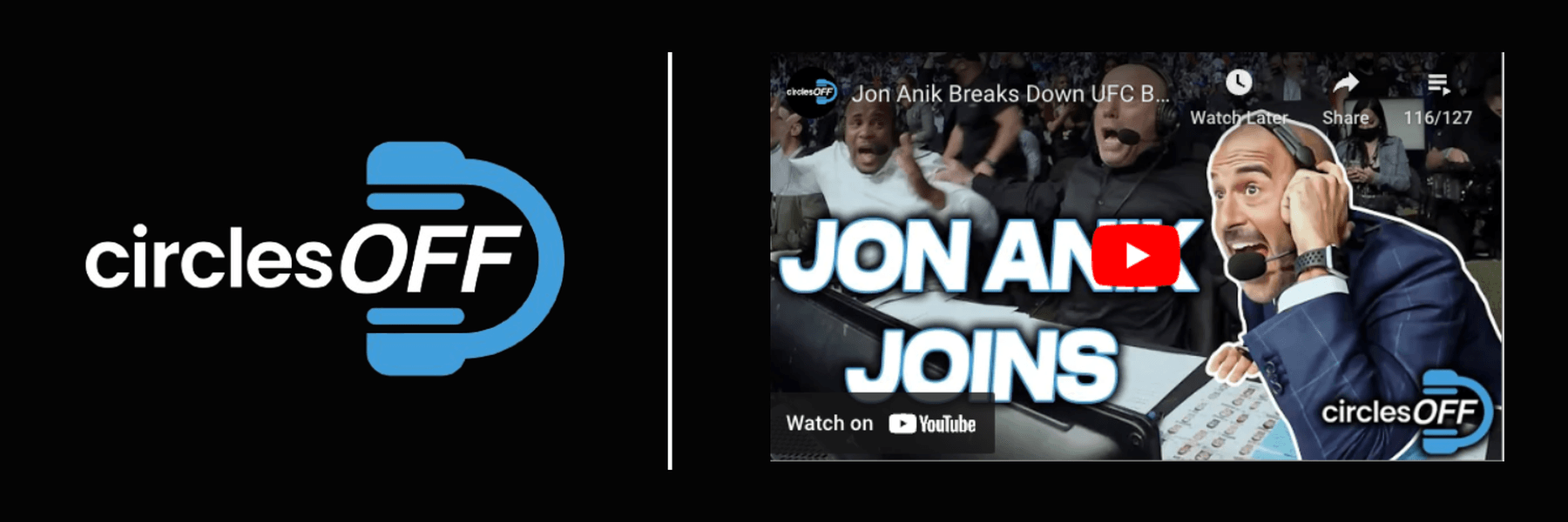 This article reviews Circles Off Episode 46 - Jon Anik Breaks Down UFC Betting, and covers a wide range of topics related to professional sports betting, winning bettors, and the sports betting industry. Click in to learn more about the episode!