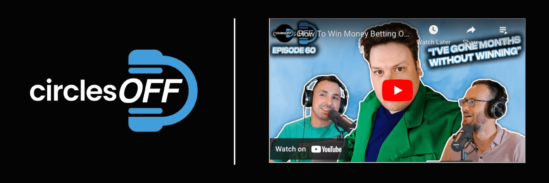 This article reviews Circles Off Episode 60 - How To Win Money Betting On Golf, and covers a wide range of topics related to professional sports betting, winning bettors, and the sports betting industry. Click in to learn more about the episode!