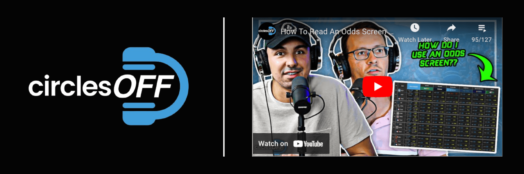 This article reviews Circles Off Episode 66 -How To Read An Odds Screen for Betting on Sports, and covers a wide range of topics related to professional sports betting, winning bettors, and the sports betting industry. Click in to learn more about the episode!