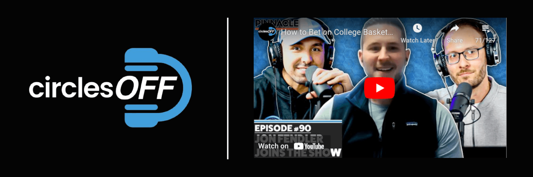 This article reviews Circles Off Episode 90 - How to Bet on College Basketball, and covers a wide range of topics related to professional sports betting, winning bettors, and the sports betting industry. Click in to learn more about the episode!