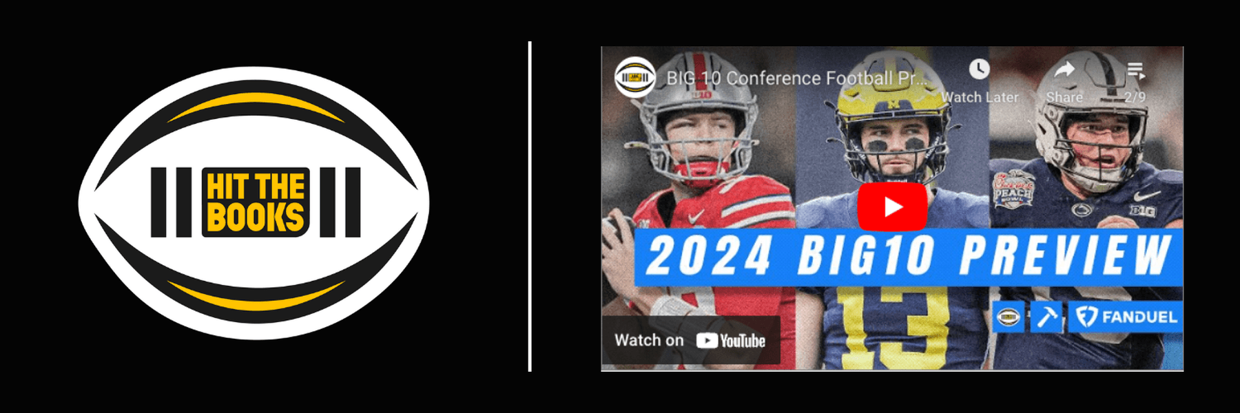 Hit the Books | BIG 10 Conference Football Preview - 2024/2025 CFB Season