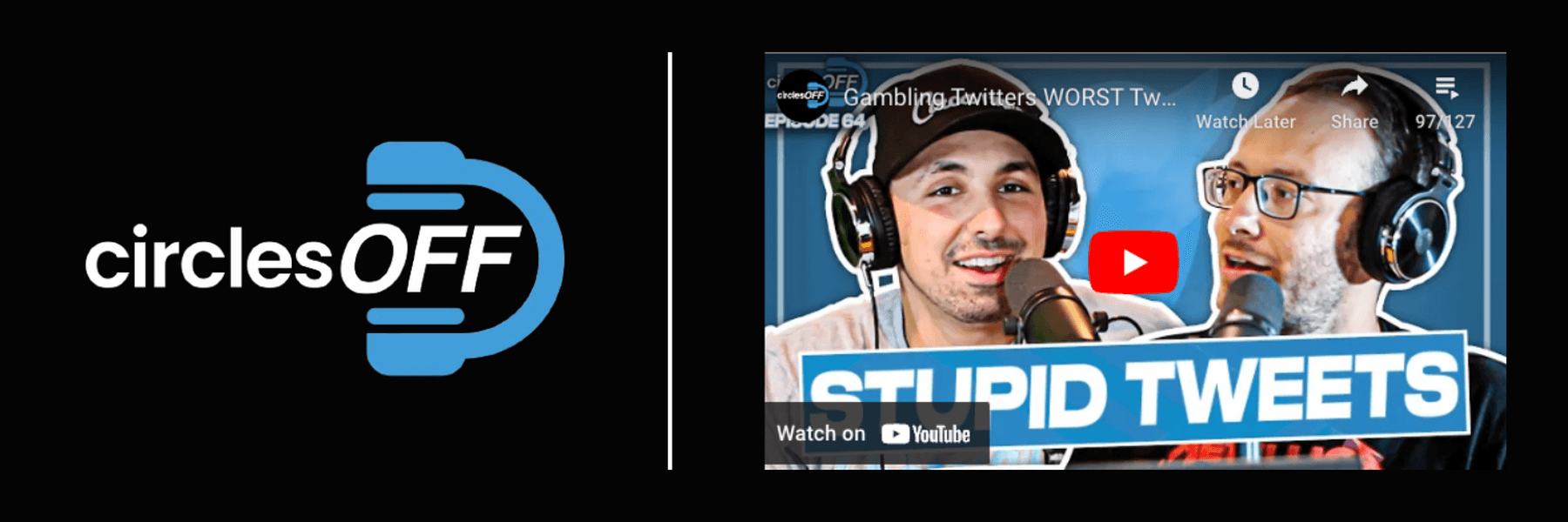 This article reviews Circles Off Episode 64 - Gambling Twitters WORST Tweets, and covers a wide range of topics related to professional sports betting, winning bettors, and the sports betting industry. Click in to learn more about the episode!